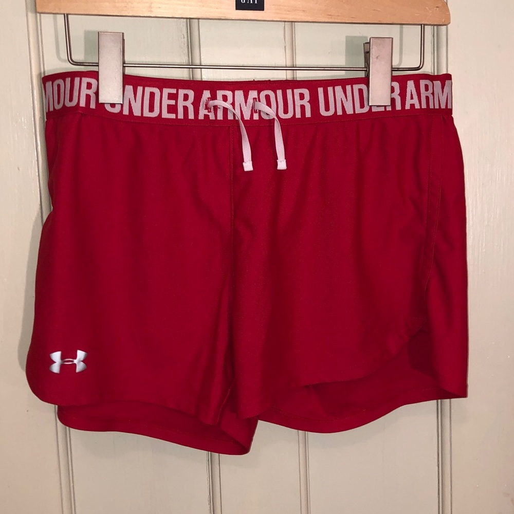 Red Under Armour Shorts